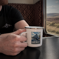 Steam Train Enamel Mug