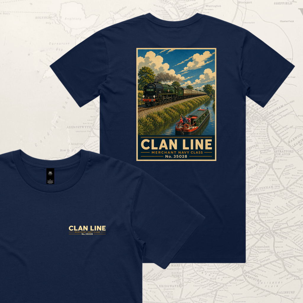 Clan Line Steam Train T-shirt