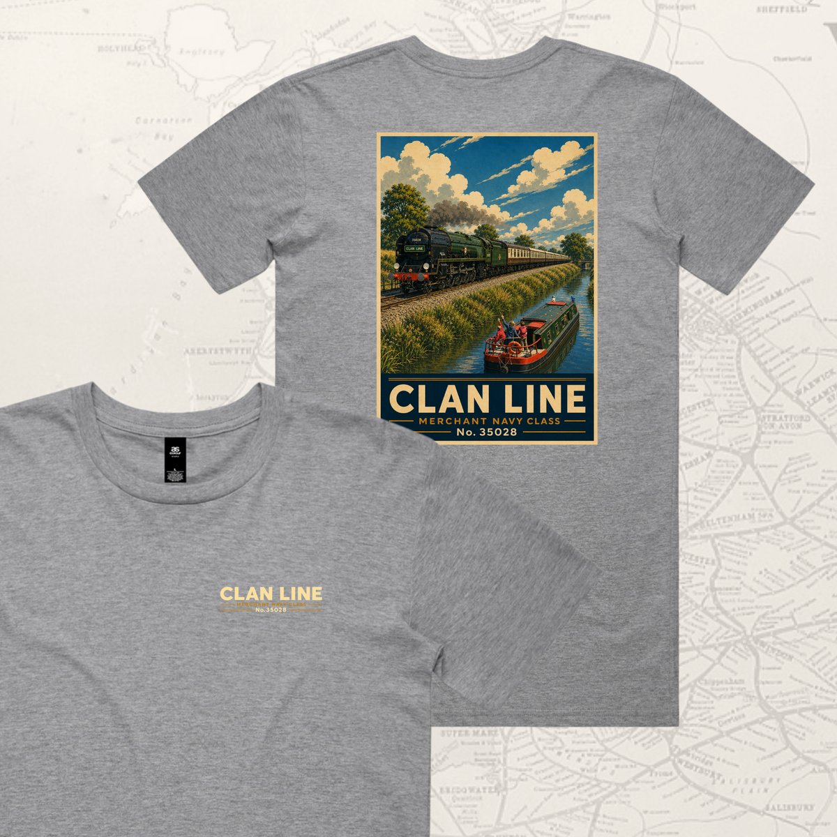 Clan Line Steam Train T-shirt