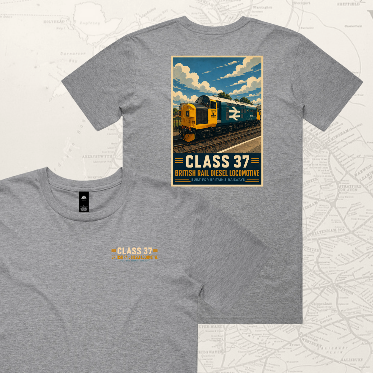 Class 37 Diesel Train T-shirt