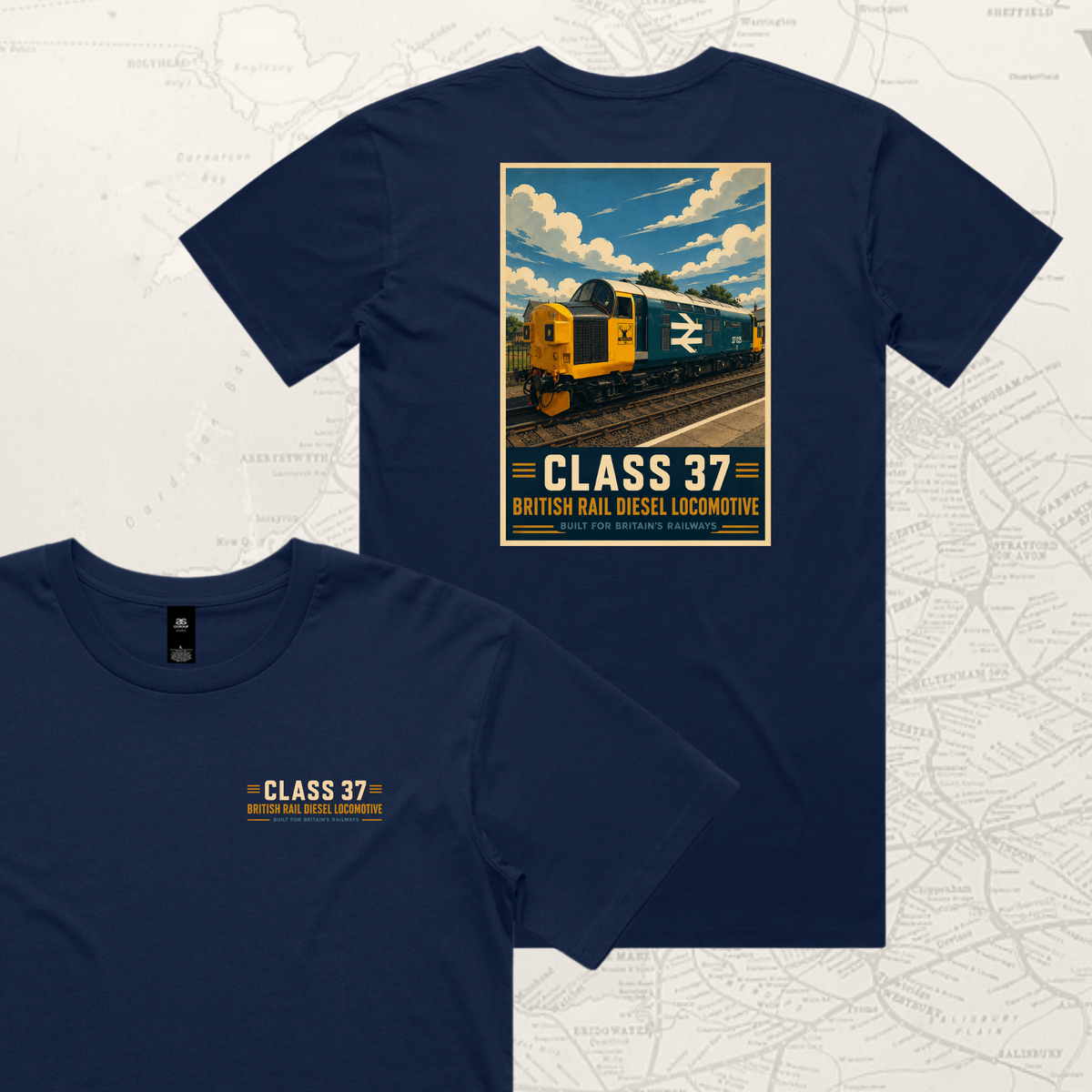 Class 37 Diesel Train T-shirt