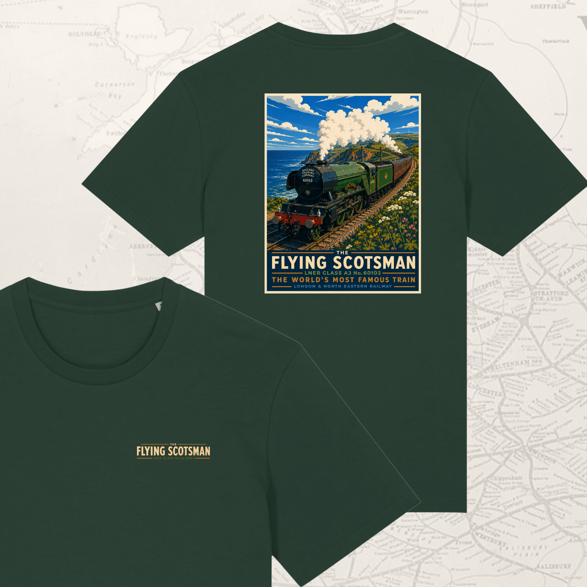 Flying Scotsman Train T-shirt