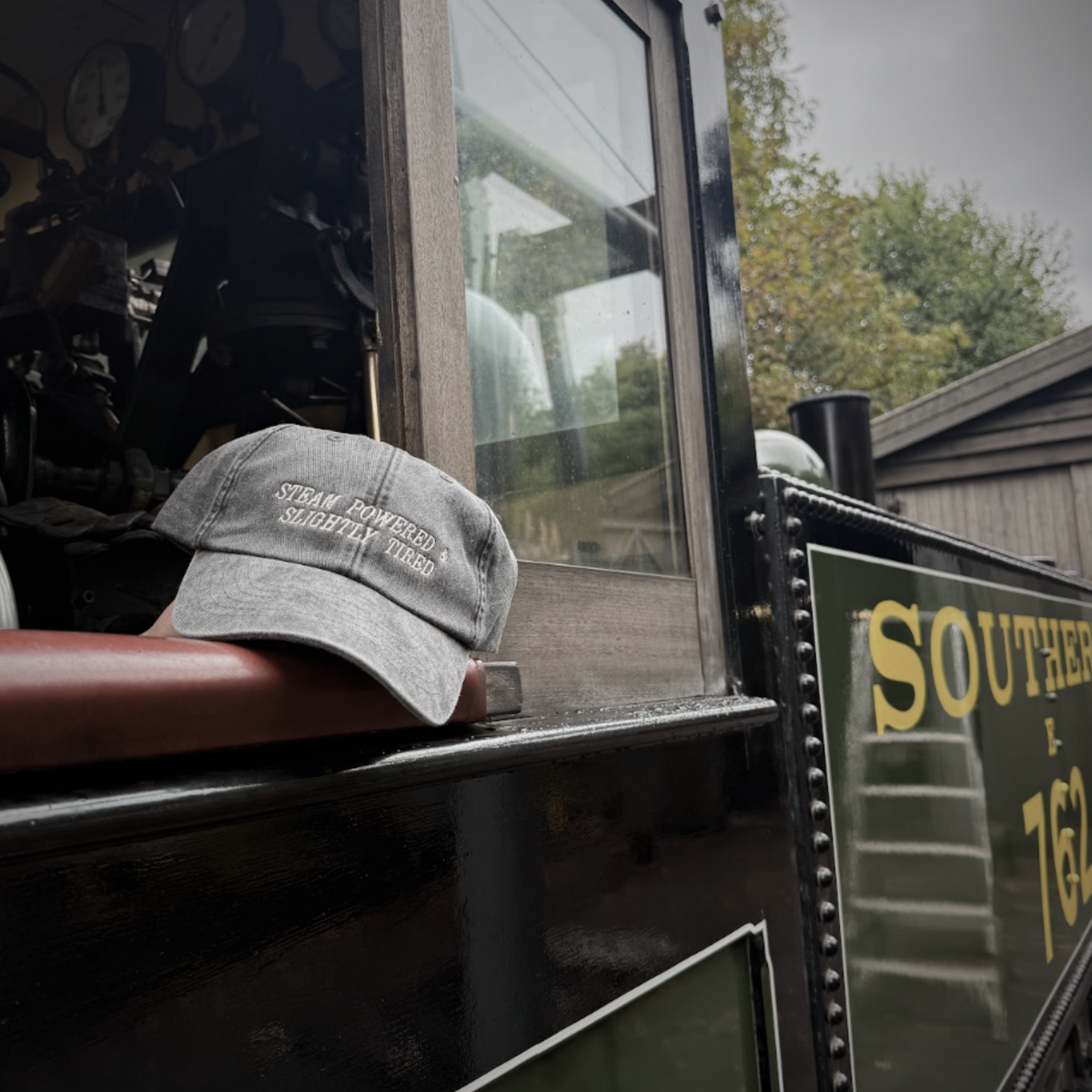 Steam train cap black