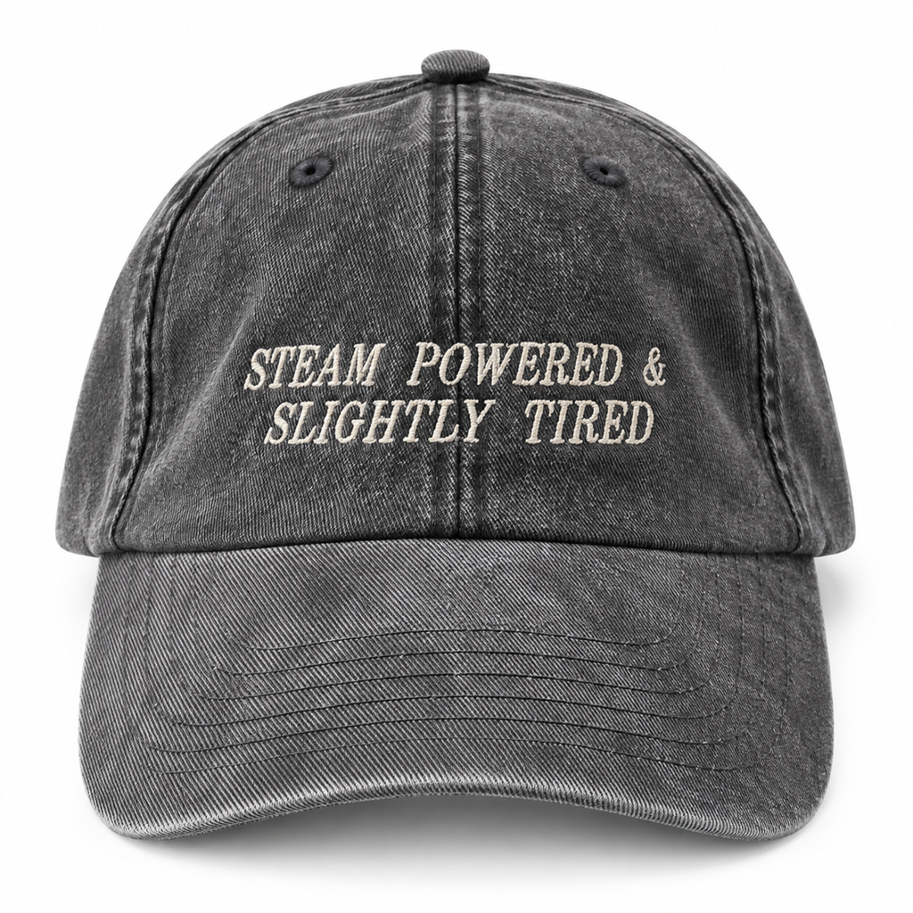 Steam train cap black