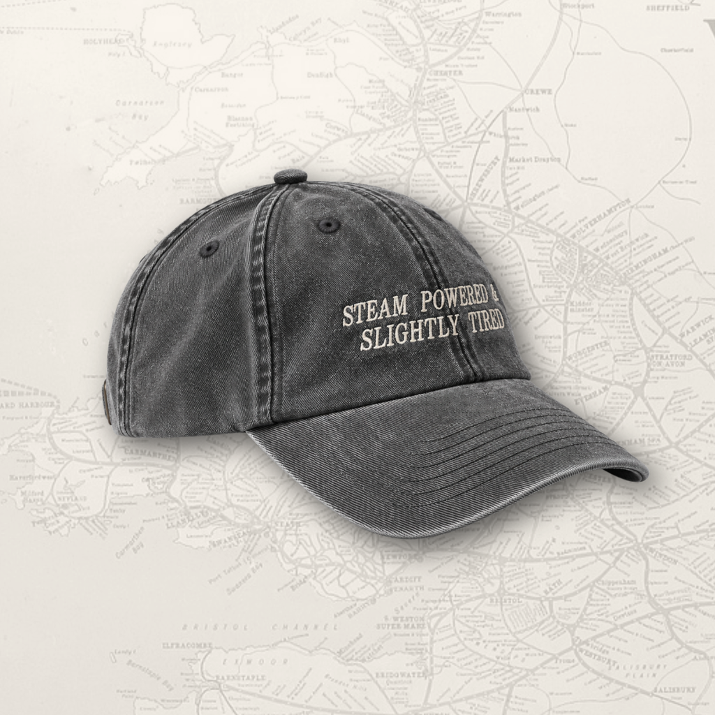 Steam train cap black