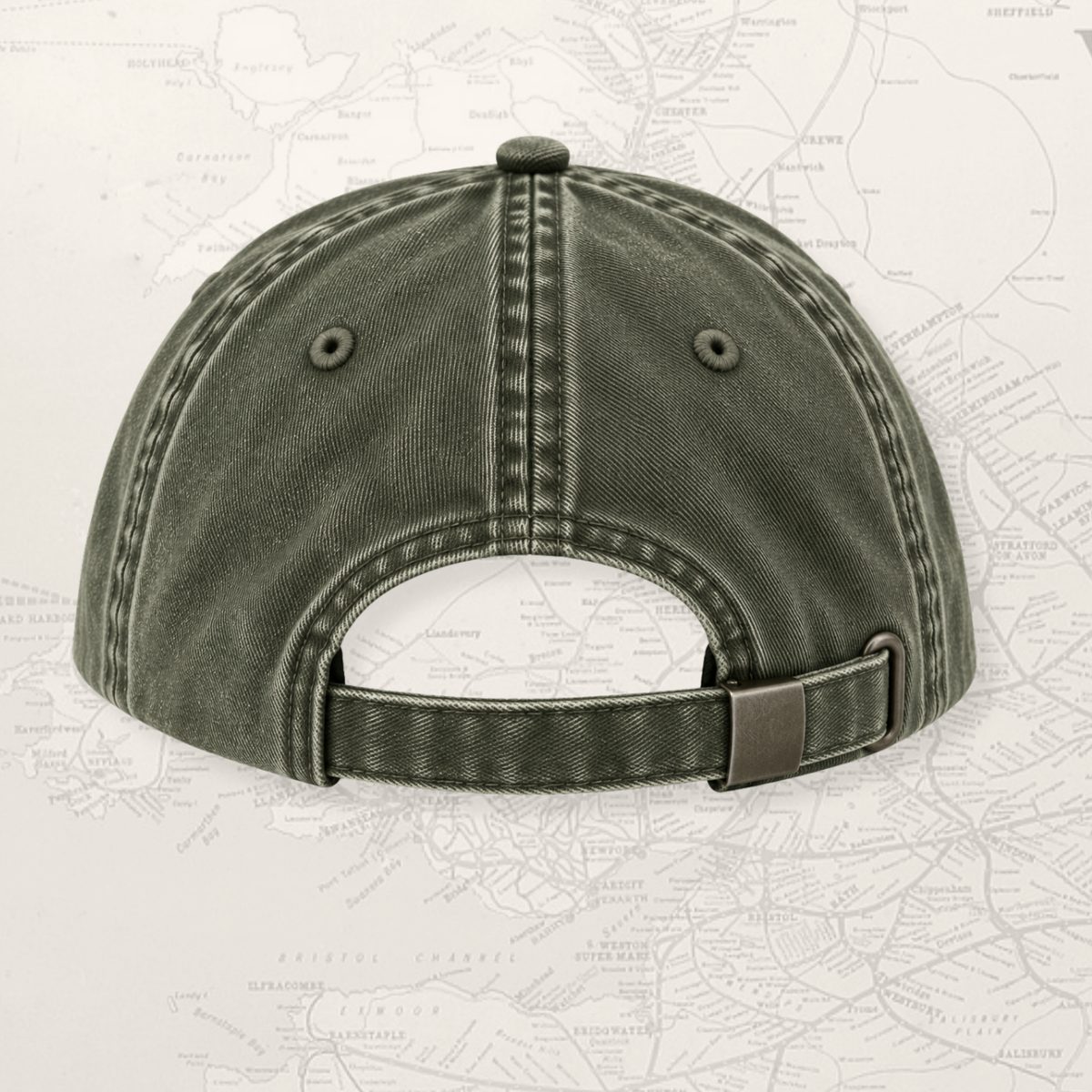 Steam train cap green