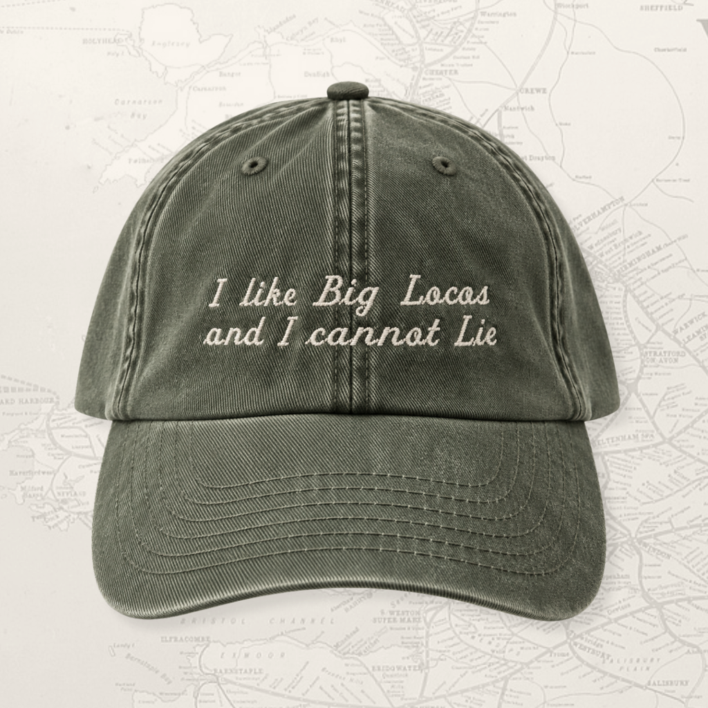 Steam train cap green