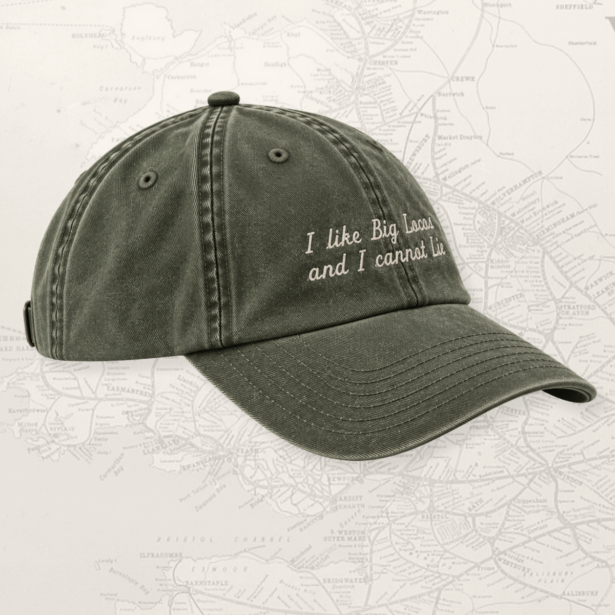Steam train cap green