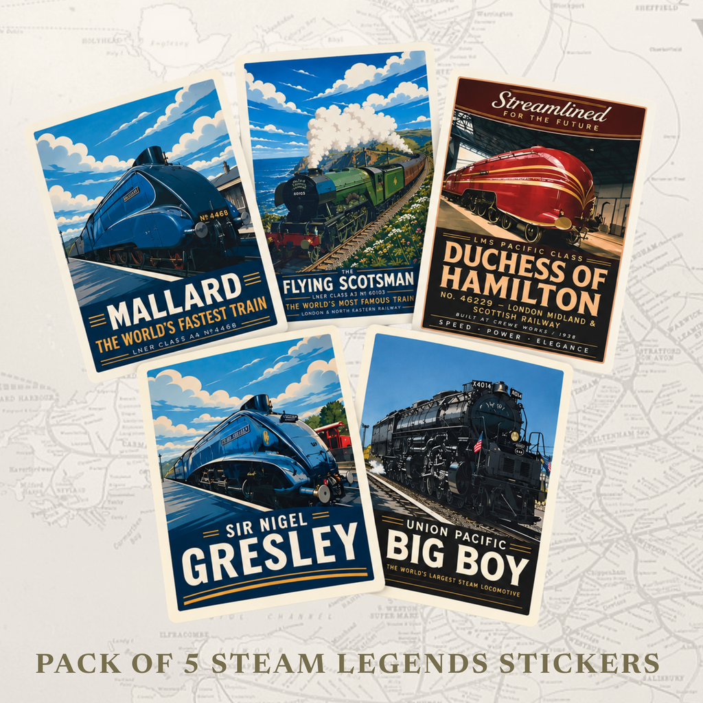 Steam Train legends sticker pack